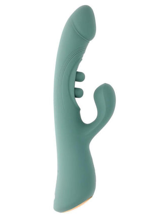 Tapped Out Rechargeable Silicone Vibrator with Stimulator