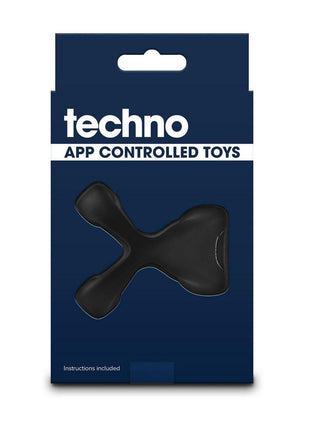 Techno Strobe Rechargeable Silicone App Compatible Cock Ring