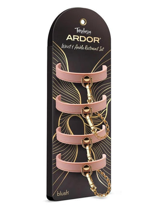 Temptasia Ardor Silicone Wrist and Ankle Restraints - Pink
