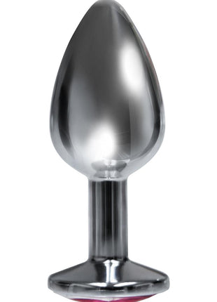 The 9's - The Silver Starter Bejeweled Stainless Steel Plug - Pink