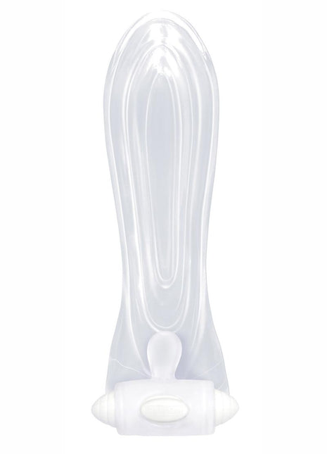 The 9's - Vibrating Sextenders, Contoured - Clear