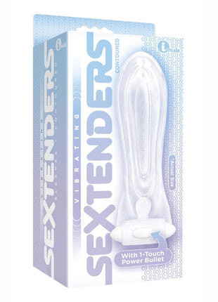 The 9's - Vibrating Sextenders, Contoured - Clear