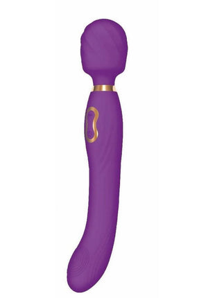 The Beat Dual Pleasure Wand Rechargeable Silicone Wand Massager - Purple