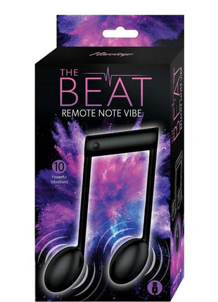The Beat Rechargeable Silicone Note Vibrator - Black