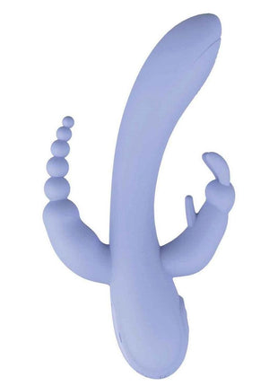 The Beat Trifecta Rechargeable Silicone Multifunction Rabbit Vibrator