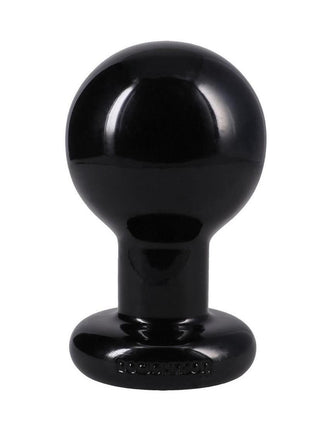 Doc Johnson Round Butt Plug - Black - Large