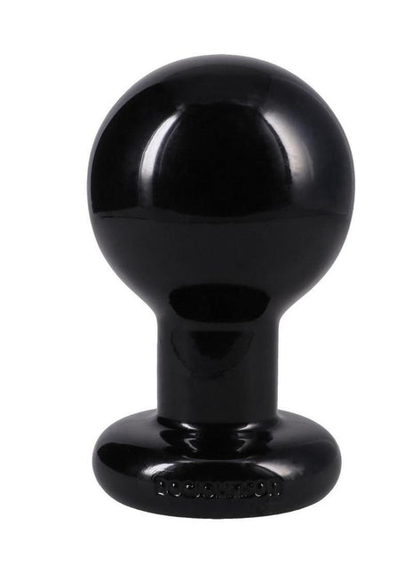Doc Johnson Round Butt Plug - Black - Large