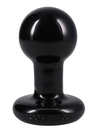 Doc Johnson Round Butt Plug - Black - Small