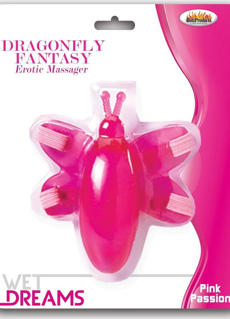 The Erotic Water Garden Collection Dragonfly Fantasy Erotic Massager - Pink