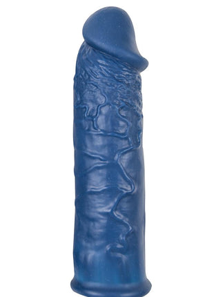 The Great Extender Silicone Penis Sleeve - Blue - 6in