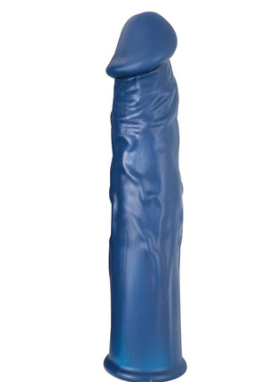 The Greatest Extender Silicone Penis Sleeve - Blue - 7.5in