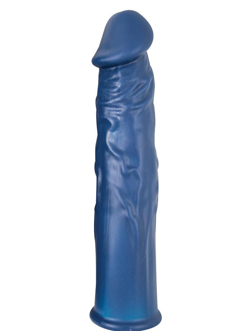 The Greatest Extender Silicone Penis Sleeve - Blue - 7.5in