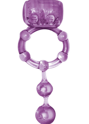 The Macho Ultra Erection Keeper Vibrating Cock Ring - Purple