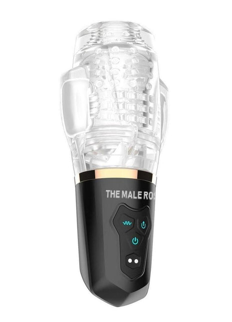 The Male Rose 2 Rechargeable Sucking Masturbator - Black/Clear