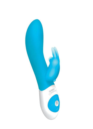 The Come Hither Rabbit Rechargeable Silicone G-Spot Vibrator - Blue