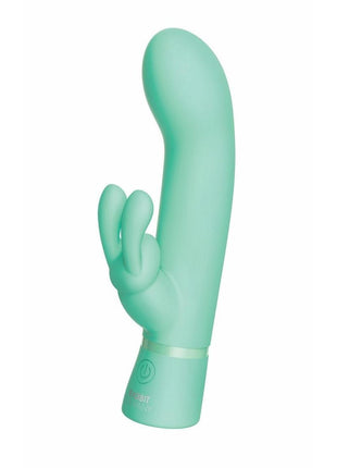 The Rabbit Company The Travel Rabbit Rechargeable Silicone Vibrator - Aqua/Blue