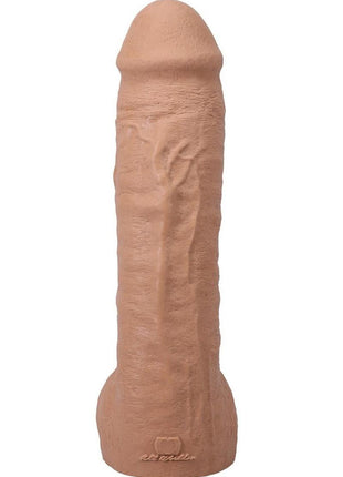 The Realistic Cock with Balls Ultraskyn Hung with Removable Vac-U-Lock Suction Cup - Caramel - 12in