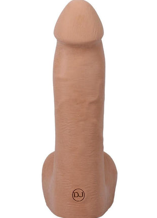 The Realistic Cock with Balls Ultraskyn Removable Vac-U-Lock Suction Cup - Caramel - 7in