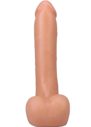 The Realistic Cock with Balls Ultraskyn Removable Vac-U-Lock Suction Cup - Vanilla - 9in