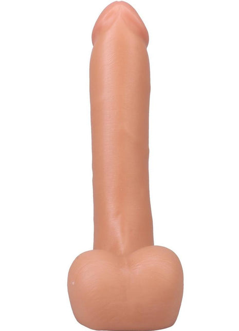 The Realistic Cock with Balls Ultraskyn Removable Vac-U-Lock Suction Cup - Vanilla - 9in