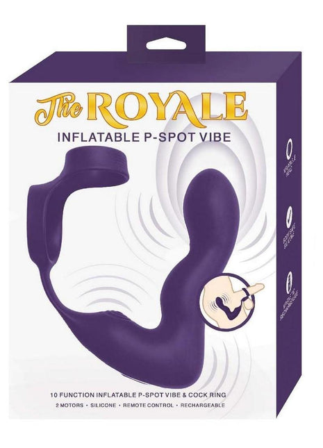 The Royal Inflatable Rechargeable P-Spot Prostate Stimulator - Purple