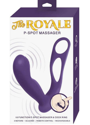 The Royal P-Spot Massager Rechargeable Silicone Prostate Stimulator - Purple