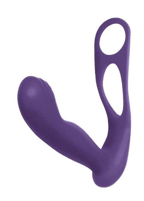 The Royal P-Spot Massager Rechargeable Silicone Prostate Stimulator - Purple