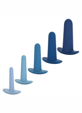 They Ology Wearable Anal Trainer - Blue - 5 Piece Set