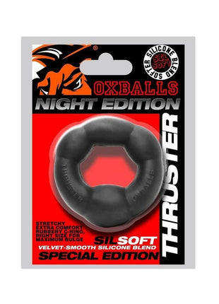 Thruster Comfort Bulge Lifter Cockring Night Edition - Black