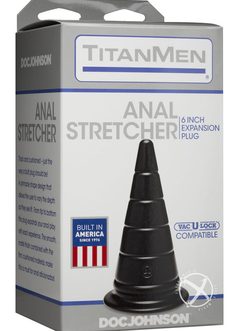 Titanmen Anal Stretcher Expansion Anal Plug - Black