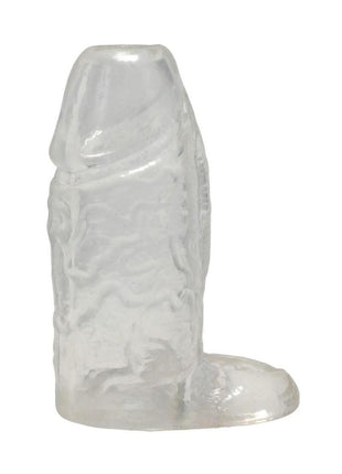 Titanmen Cock Sleeve with Ball Strap - Clear - 4.5in