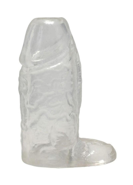Titanmen Cock Sleeve with Ball Strap - Clear - 4.5in