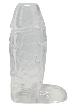 Titanmen Cock Sleeve with Ball Strap - Clear - 5in