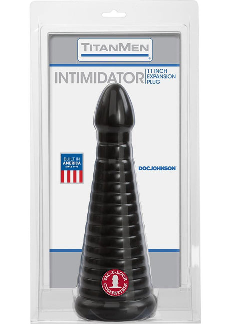 Titanmen Intimidator Expansion Anal Plug - Black - 11in