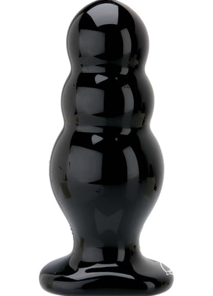 Titanmen Master Tool #4 Triple Ripple Anal Plug - Black - 6.5in