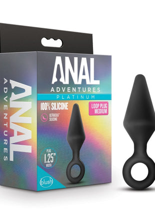 Anal Adventures Platinum Silicone Loop Plug