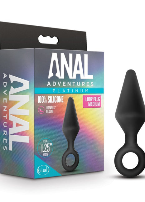 Anal Adventures Platinum Silicone Loop Plug