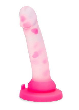Together Heartfloat Bliss Silicone Dildo - Clear/Pink - 6in