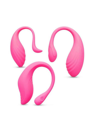 Together Menage A Trois Rechargeable Silicone Remote Control Orgy Egg - Pink - Set
