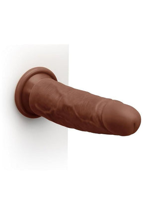 Together Realistic Dildo with Suction Base - Chocolate - 7.75in