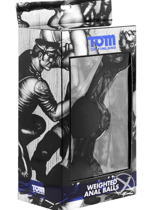 Tom Of Finland Heavy Anal Balls - Black/Clear