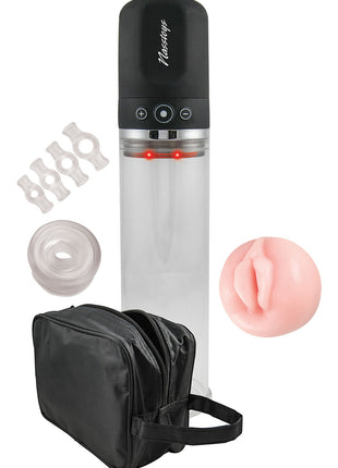Travel Pump Compact Penis Pump Kit - Black/Clear