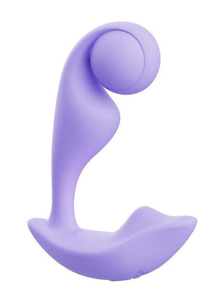 Trill Wearable Single Ball Rechargeable Silicone Dual Vibrator - Lavender/Purple