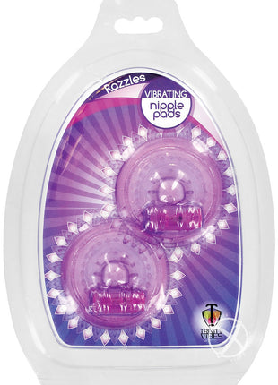 Trinity Vibes Razzle - Vibrating Nipple Pads - Purple