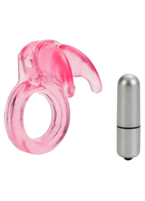 Triple Clit Flicker Cock Ring - Red