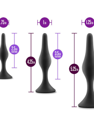 Anal Adventures Silicone Beginner Plug Kit