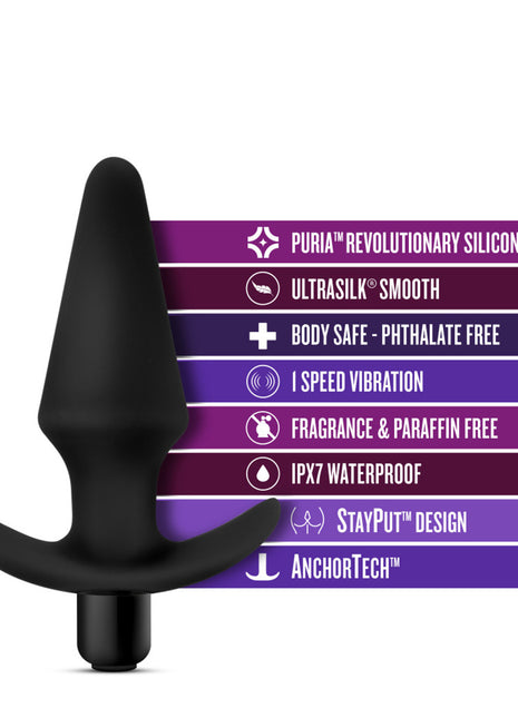 Anal Adventures Platinum Silicone Vibrating Plug