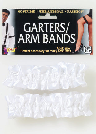 White Garters Or Arm Bands