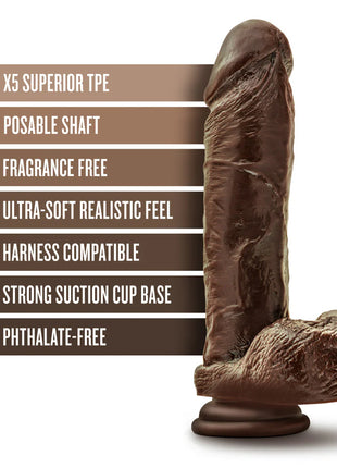Dr. Skin Plus THICK Posable 9in Dildo