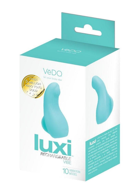 Vedo Luxi Silicone Rechargeable Clitoral Finger Vibrator - Aqua